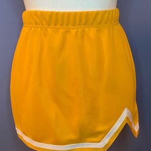 Augusta Sportswear Girls Large Yellow Cheer Skirt